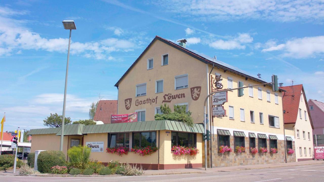Hotel-Restaurant Und Gaestehaus Loewen Süßen Екстериор снимка